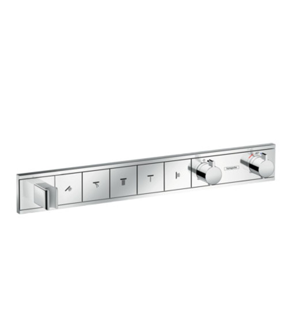 https://raleo.de:443/files/img/11eeea1f770dc16092906bba4399b90c/size_l/Hansgrohe-HG-Thermostat-Unterputz-RainSelect-Fertigset-5-Verbraucher-verchromt-15358000 gallery number 1